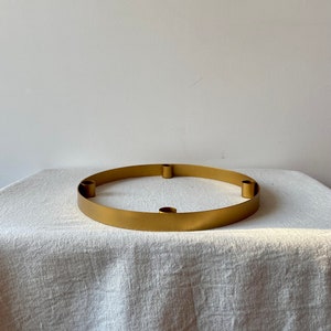 Candle holder Advent wreath Advent Christmas Winter Candles Gold metal ring Around image 4