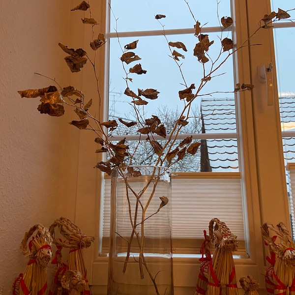 beuken tak | goud | decoratieve tak voor de vaas