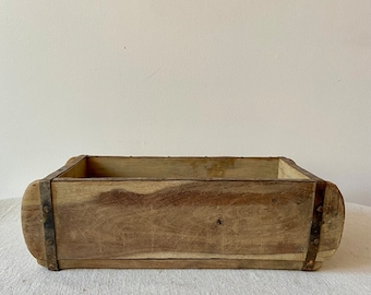 Wooden box | Antique look | Natural | Brick shape | Plant box | Decorative box | Brick shape | Antique | Vintage look | Metal fittings | Table decoration