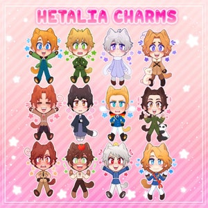 Hetalia Neko Charms