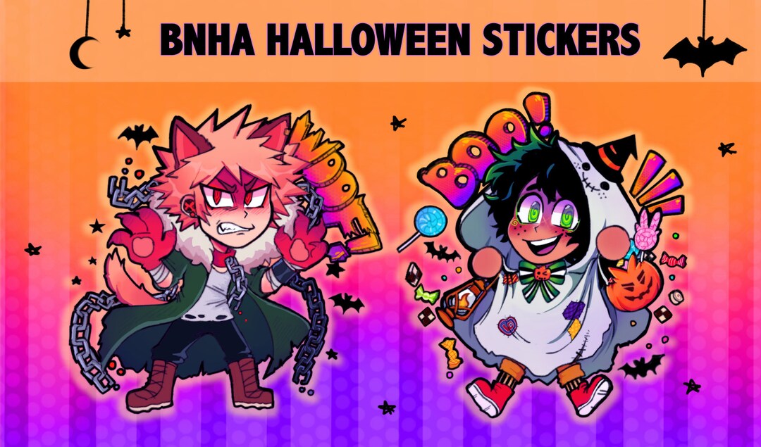 MHA Halloween Stickers Etsy
