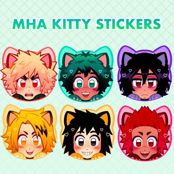 MHA Kitty Stickers