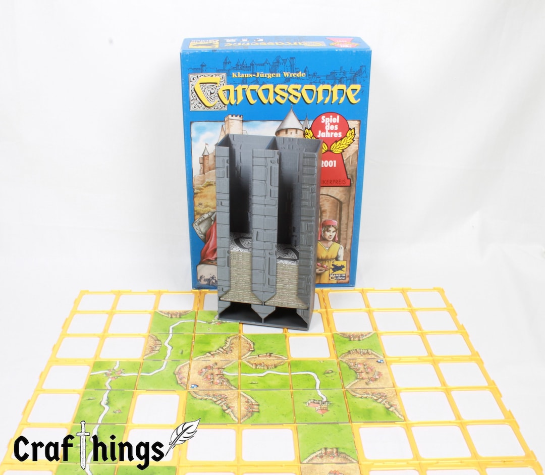 Tile Dispenser Suitable for Carcassonne 72 or 144 Tiles