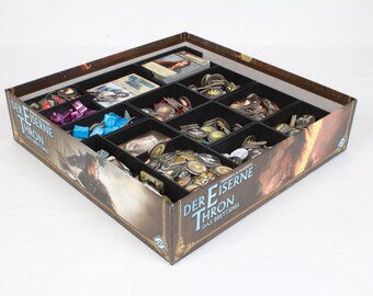 The Iron Throne - Second Edition に適したインサート |元の箱に適しています。メインゲームと 3 つの拡張用