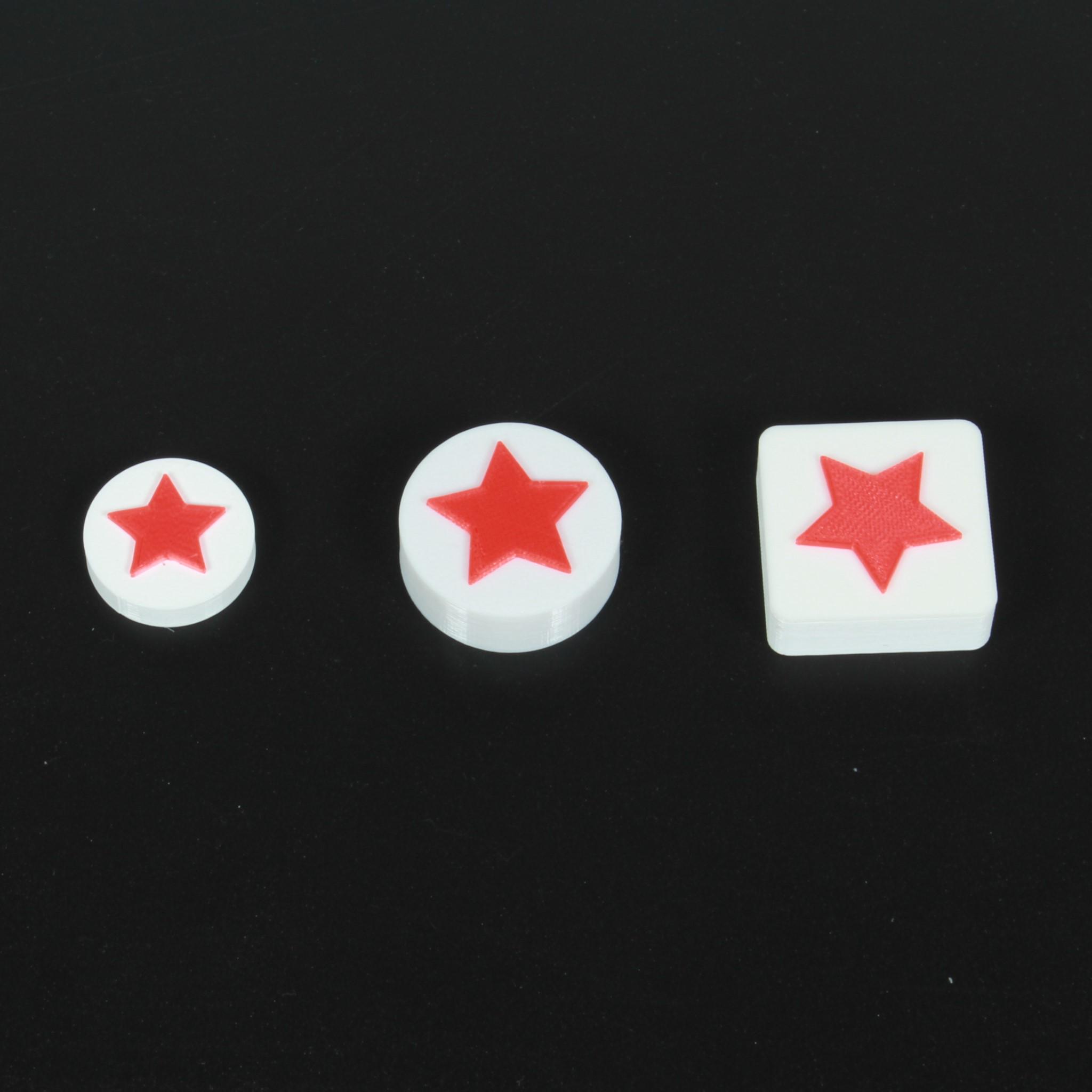 Star Token Colorful Star Token Suitable for Qwirkle Select Expansion 1 | Three Different ...