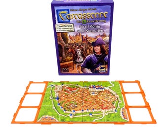Startgitter passend für Carcassonne Graf, König und Konsorten | Ergänzung für die Spielgitter