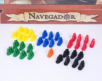Barcos compatibles con Navegador | 36 nuevos galeones para sustituir las fichas de madera