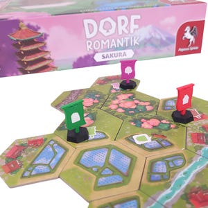 Drapeaux adaptés au Village Romance Sakura | 12 drapeaux pour marquer les villages, les rizières et les cerisiers | 4 drapeaux par couleur