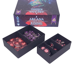 Opbergdozen geschikt voor Arcana Rising | voor grondstoffen en overwinningspunten | geschikt voor de originele doos