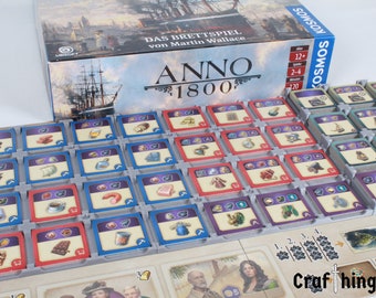 Tile grids suitable for ANNO 1800 for playing and practical storage | easy tile organization