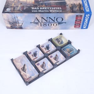 Spielgitter passend für ANNO 1800 Erweiterung | schneller und leichter Aufbau | Organisation der Spielplättchen