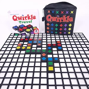 Spielgitter passend für "Qwirkle Travel" | praktische Gitter als Unterlage für die Qwirkle Steine | 4er oder 6er Pack