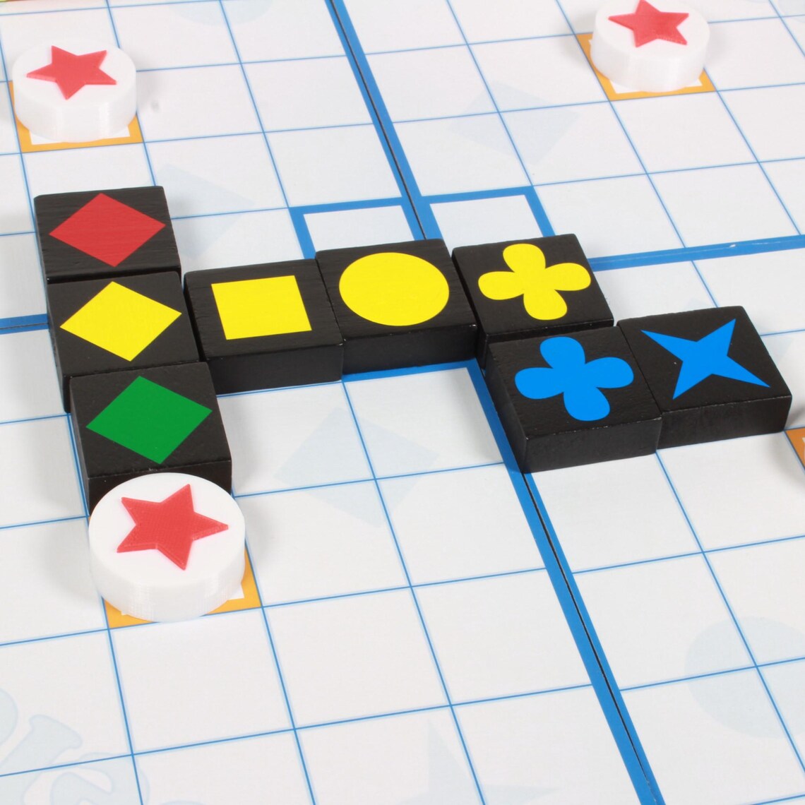 Star Token Colorful Star Token Suitable for Qwirkle Select Expansion 1 | Three Different ...