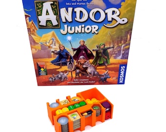 Organizer passend für Andor Junior | Box für alle Plättchen und Würfel
