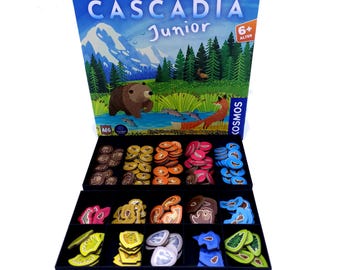 Aufbewahrungsboxen passend für Cascadia Junior | für die Tier- und Landschaftsplättchen | passend für die Originalbox