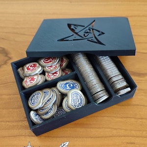 Token Organizer geschikt voor Arkham Horror LCG | Opbergdoos voor alle jetons | Distributeur van de eerste en tweede editie