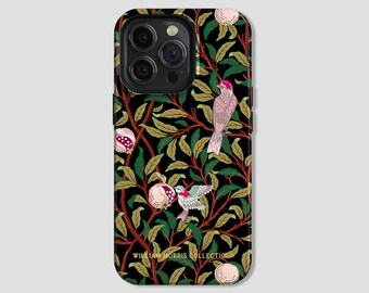 William Morris Collection® Bird & Pomegranate Phone Case iPhone 14 13 12 11 8 XS XR Mini Pro Max | Galaxy S23 S22 S21 S20 Ultra | Tough/Slim