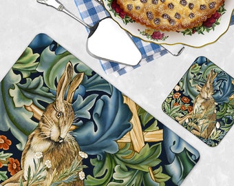 William Morris Collection® Forest Hare Tischset 4er oder 6er Set | Tischsets | Exklusive Designs