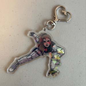 Yelena Belova Poser Holographic Keychain