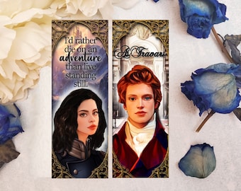 A Darker Shade of Magic Bookmark - V.E Schwab - Kell and Lila