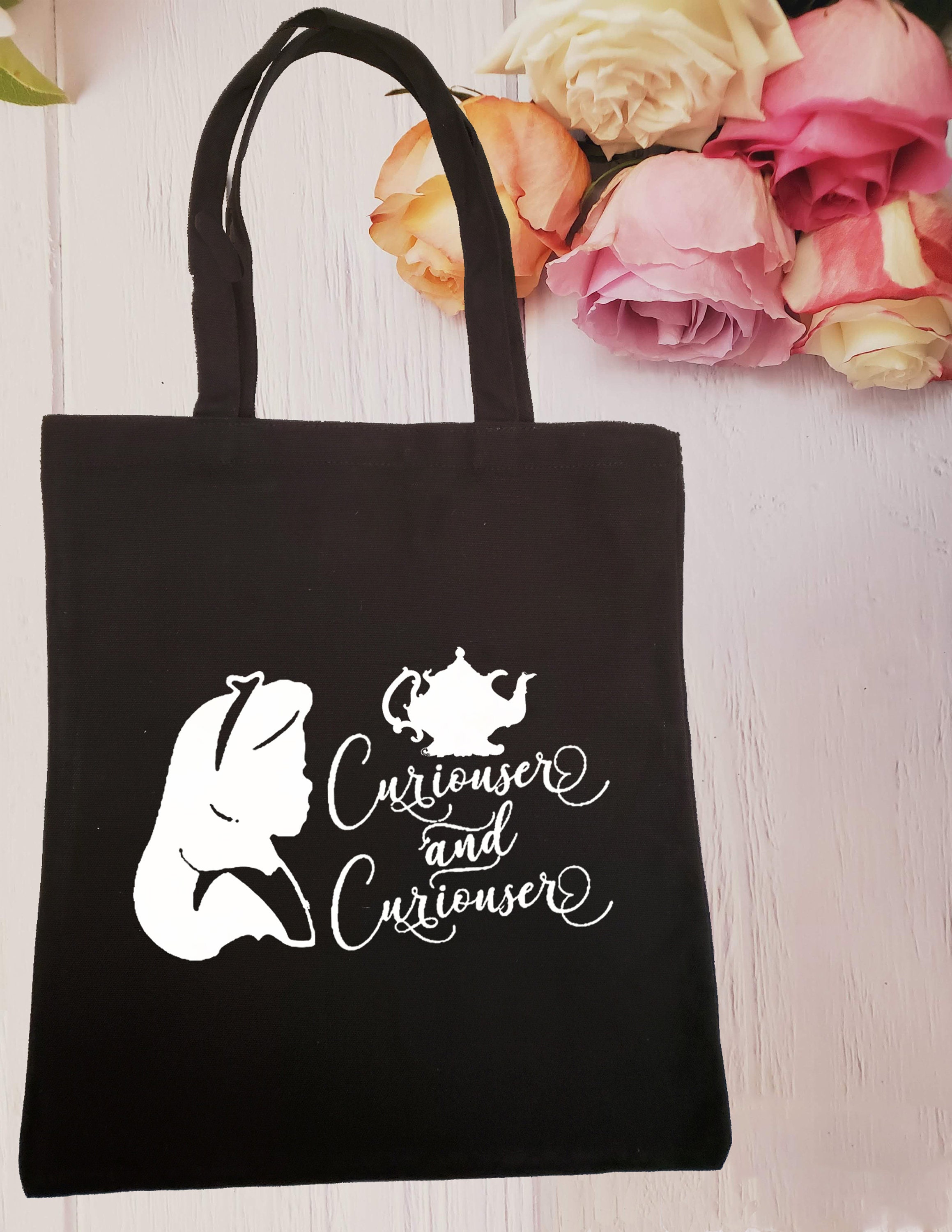 Alice in Wonderland Curiouser and Curiouser Tote Bag - Etsy
