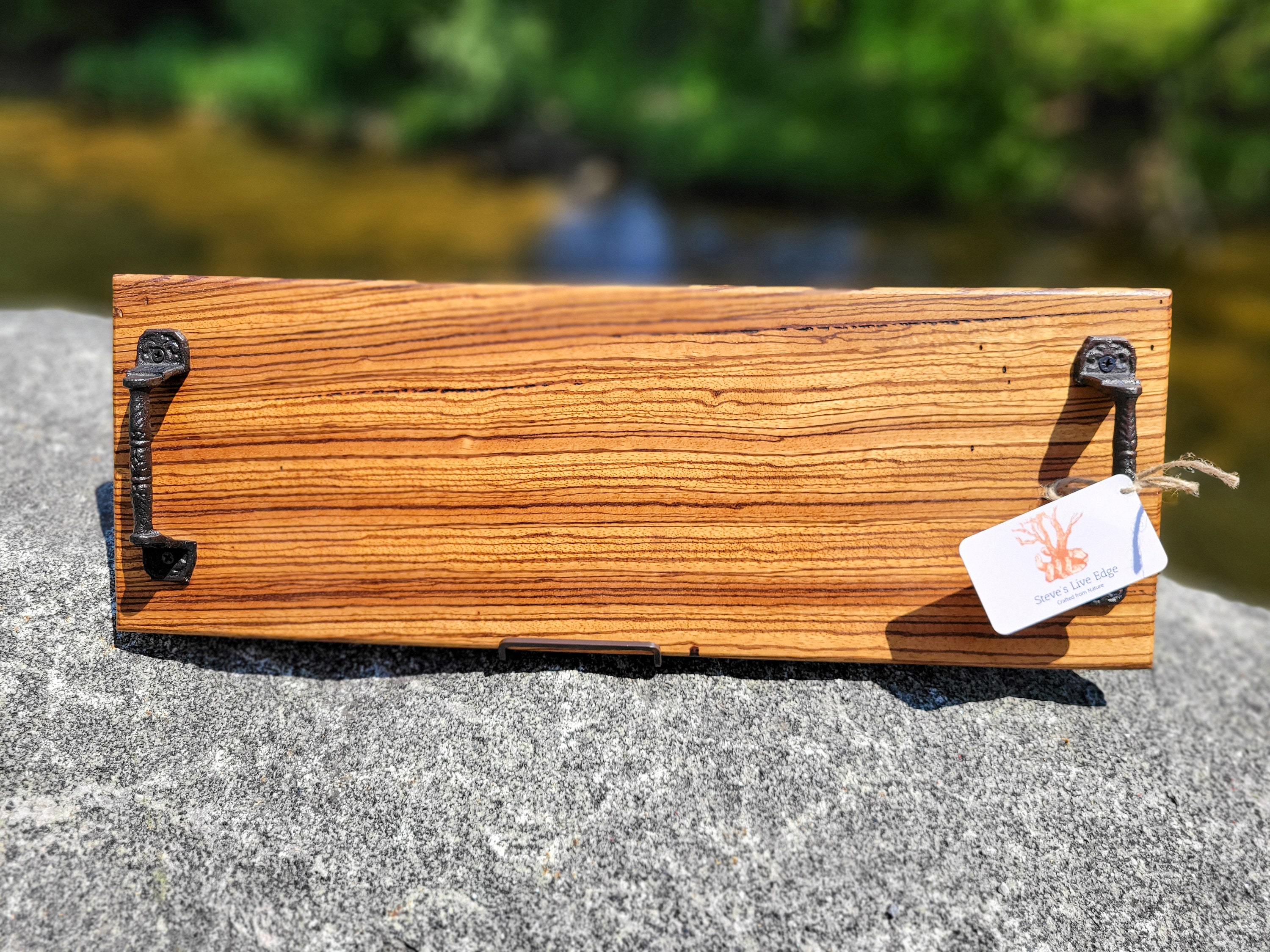 Zebra Wood Charcuterie Board Etsy