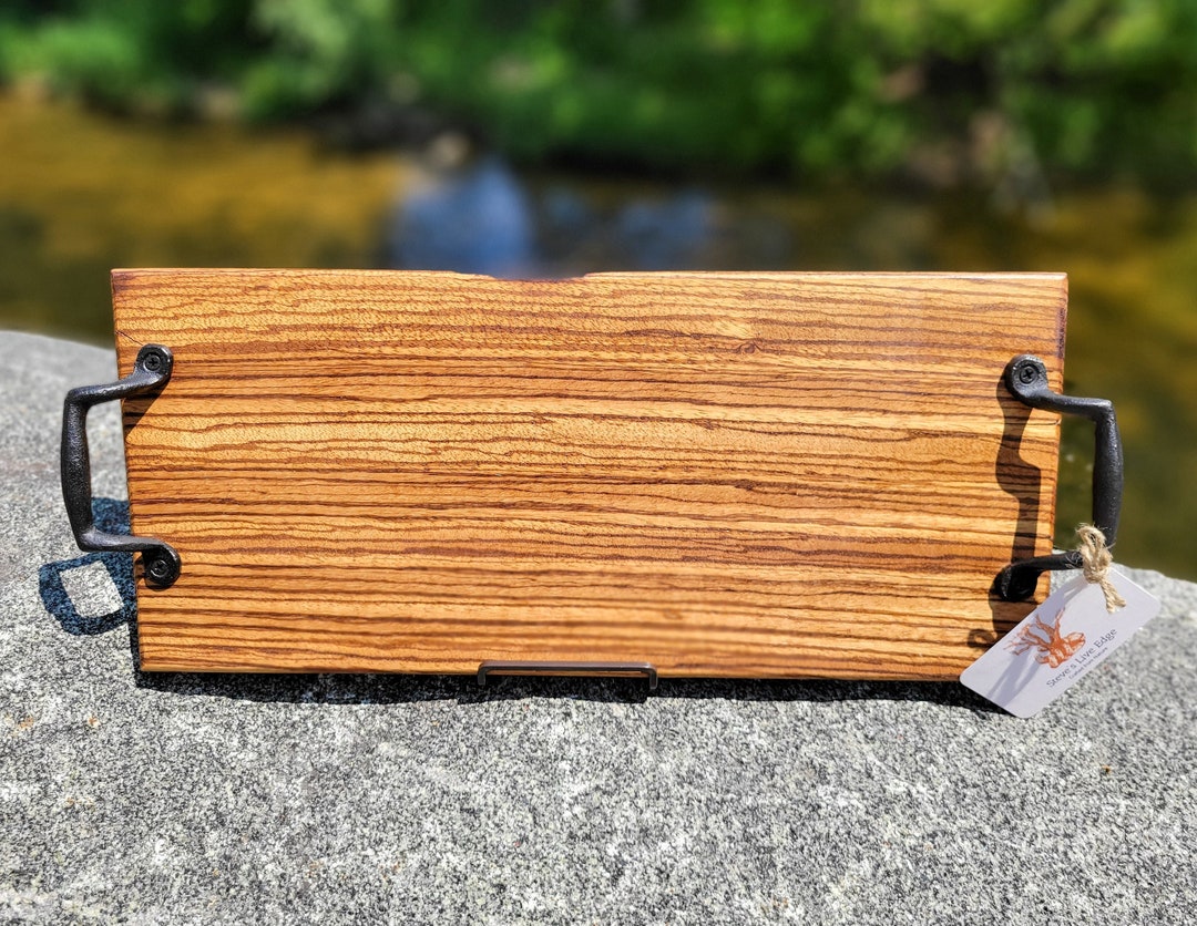 Zebra Wood Charcuterie Board Etsy
