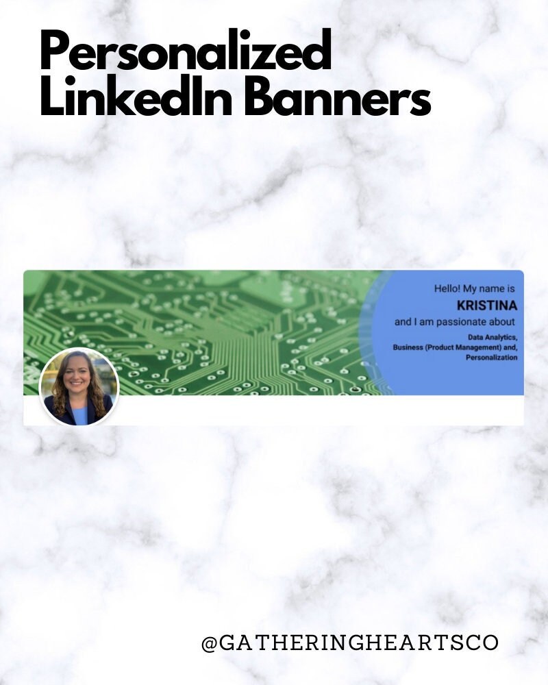 Personalized Linkedin Banner  Banner Photo Banner Etsy