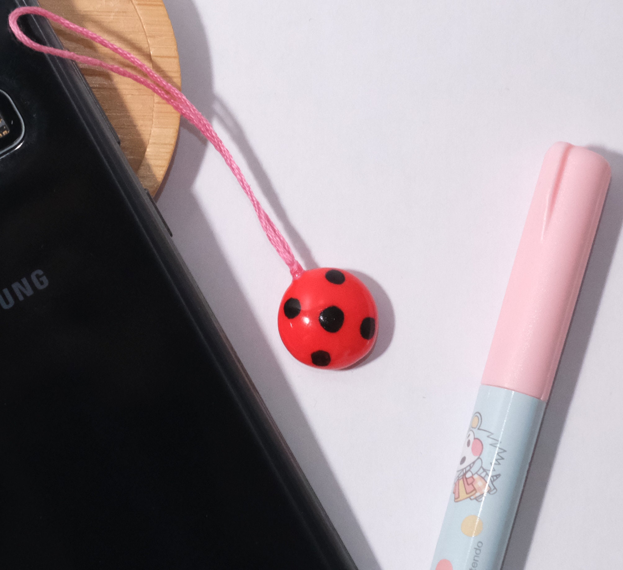 Ladybug Phone Charm 