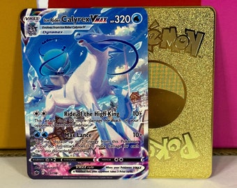 pokemon card ice rider calyrex vmax gold Pokemon Card "Ice Rider Calyrex VMAX" s8b 278/184 Japanese Ver (UR)