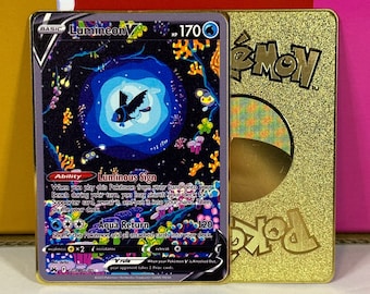 Lumineon V Galarian Gallery Gold Metal Pokemon Card - Etsy