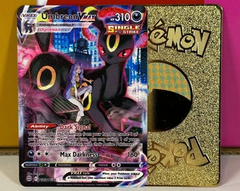 Umbreon VMAX Trainer Gallery Gold Metal Pokemon Card - Etsy