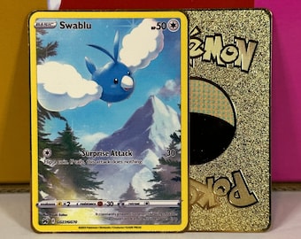 Swablu Galarian Gallery Gold Metal Pokemon Card - Etsy