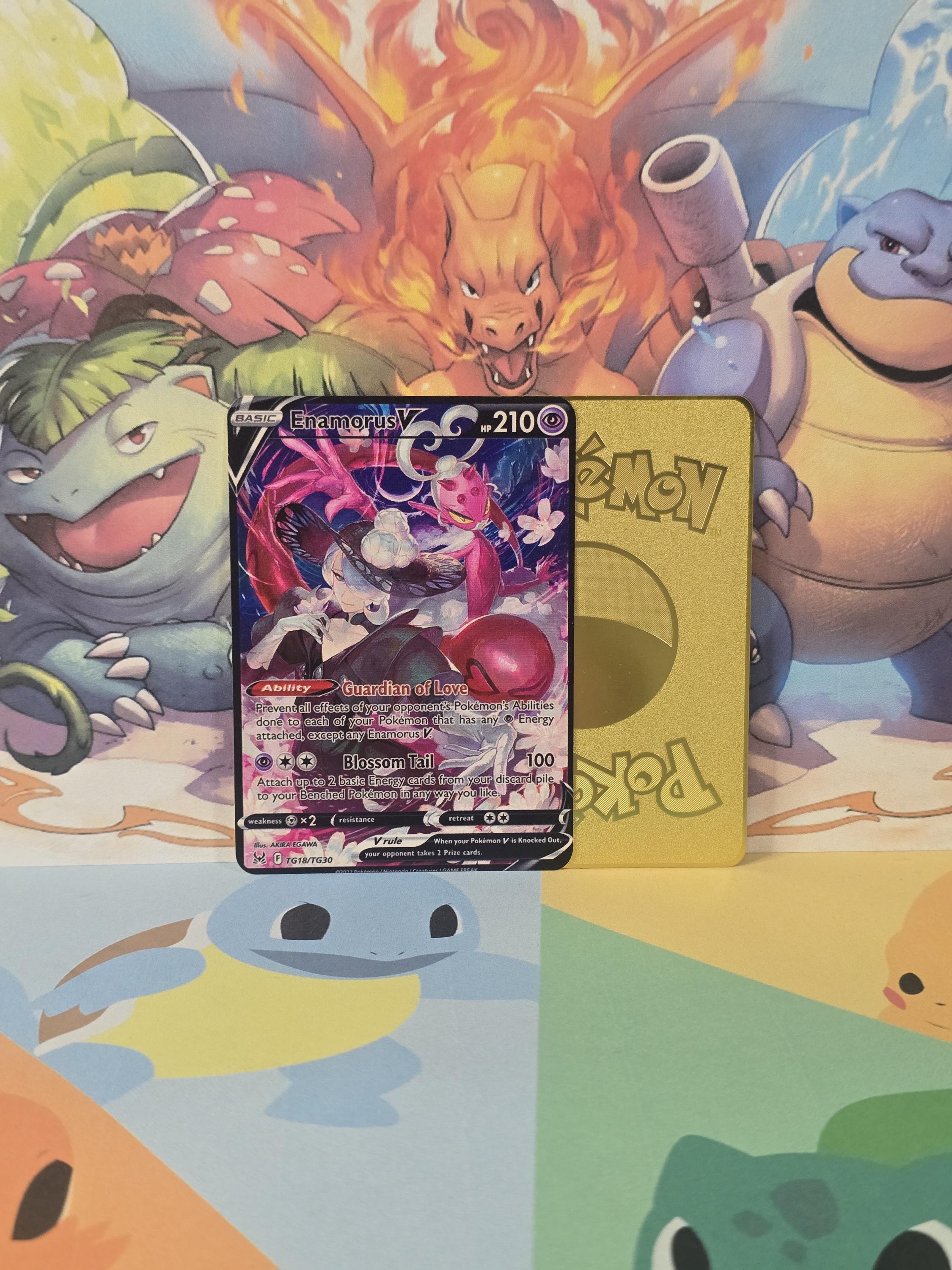 Enamorus V Lost Origin Trainer Gallery Gold Metal Pokemon Card - Etsy