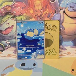 spheal pokemon card full art Surging Sparks IR Gold Metal [Colorless] [Colorless]. Spheal 199/191 - Pokémon Extended