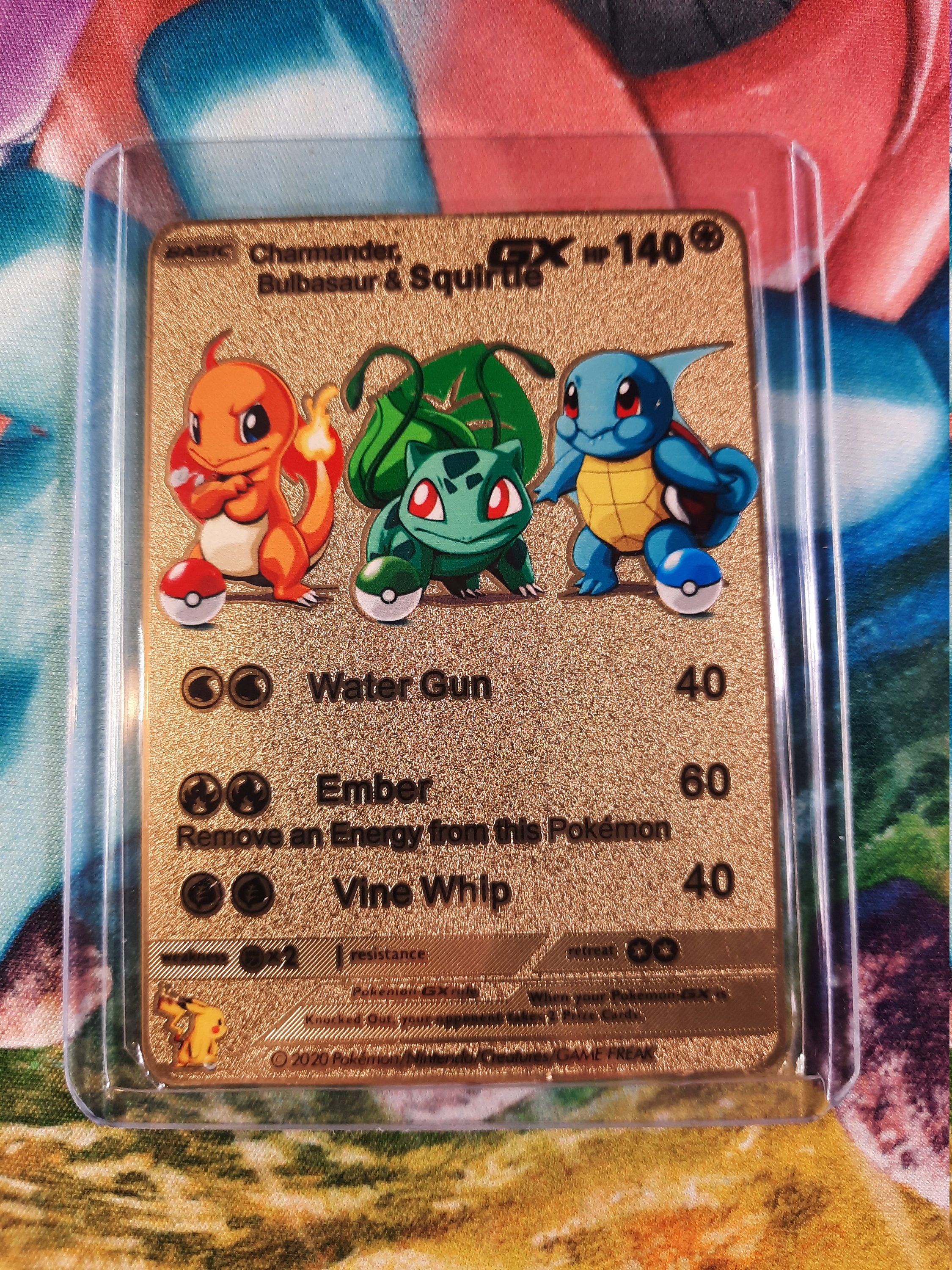 The basic pokemon - SQUIRTLE, BULBASOR, and CHARMANDER sorry for