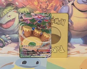 pokemon rillaboom gold card VMAX | Fusion Strike Evolves from Thwackey Type Rillaboom 2020 Japanese Sword &