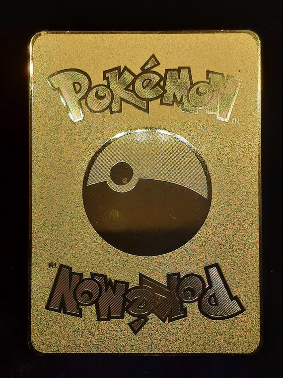 Carte Pokémon Gold Métal - Pikachu