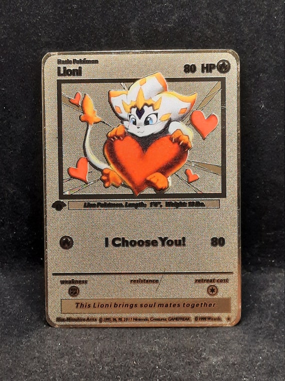 gold pokemon valentine card Valentines Day / Anniversary Card main image 1