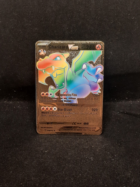 Carte Pokémon Gold Métal - Dracaufeu