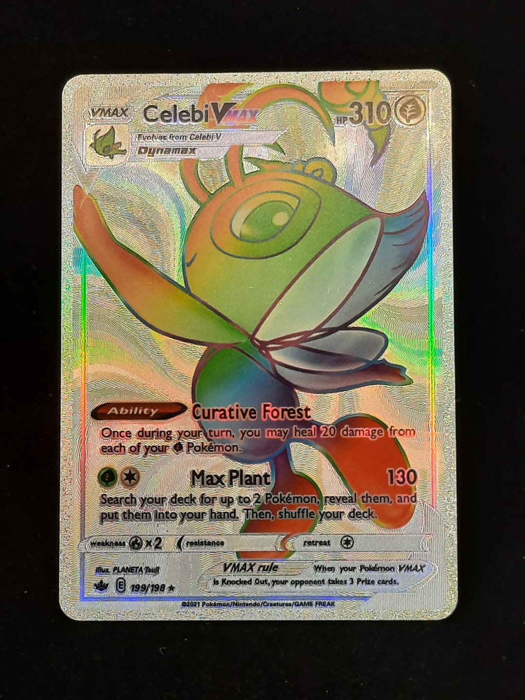 rare celebi card 2021 FUSION STRIKE CELEBI V main image 1