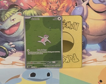 Slakoth Surging Sparks IR Full Art Gold Metal Pokemon Card