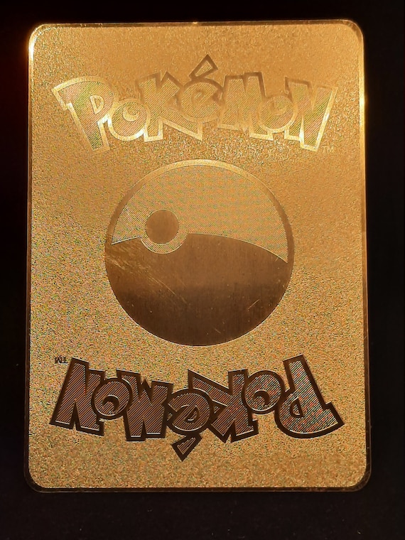Mewtwo GX Alt Art Gold Metal Pokemon Card 