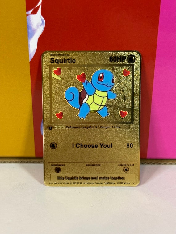 Bulbasaur I Choose You 1 Gold Metal Pokemon Card 