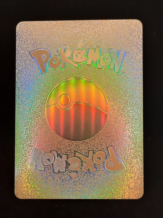 Pikachu Vmax Black Gold Custom Pokemon Card Holographic Set 