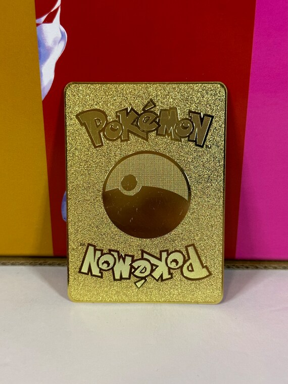 Pikachu & Zekrom GX Tag Team SM168 Gold Metal Pokemon Card