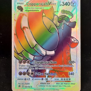 Copperajah VMAX Rainbow Shiny Holographic UV Printed Plastic Card