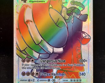 Copperajah VMAX Rainbow Shiny Holographic UV Printed Plastic Card - Etsy