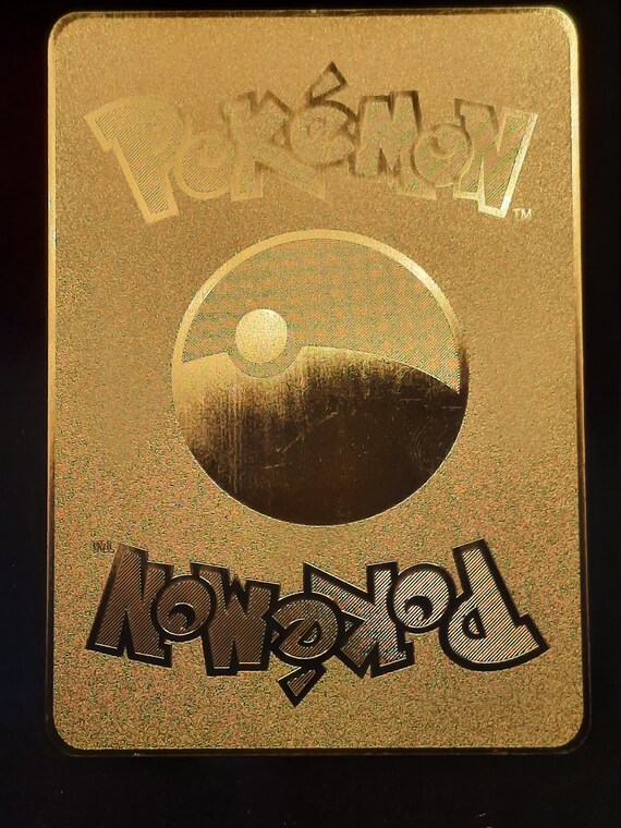 Opal Rainbow Gold Metal Pokemon Card - Etsy Denmark