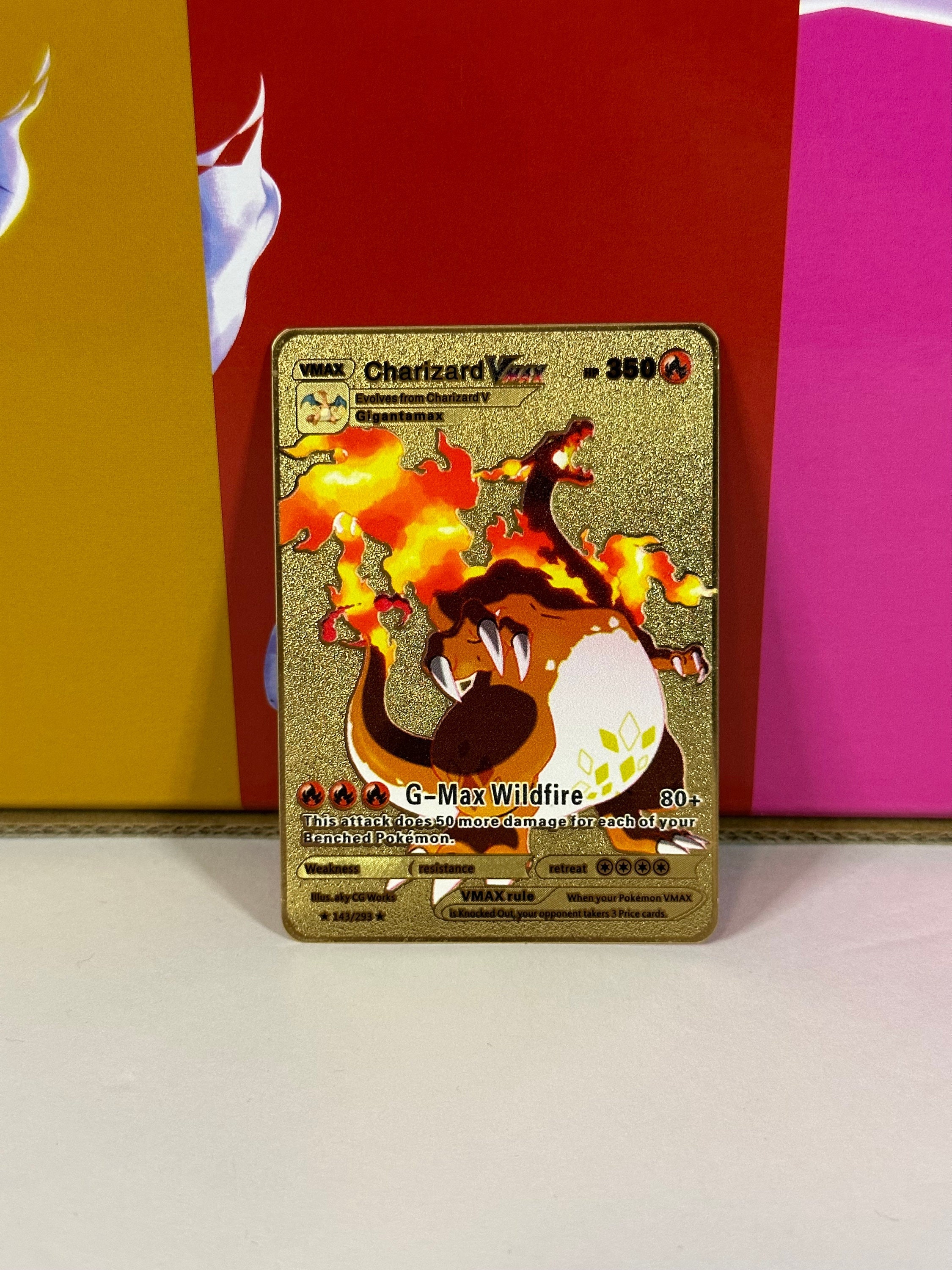 Charizard VMAX Alt Art #3 Gold Metal Pokemon Card - Etsy